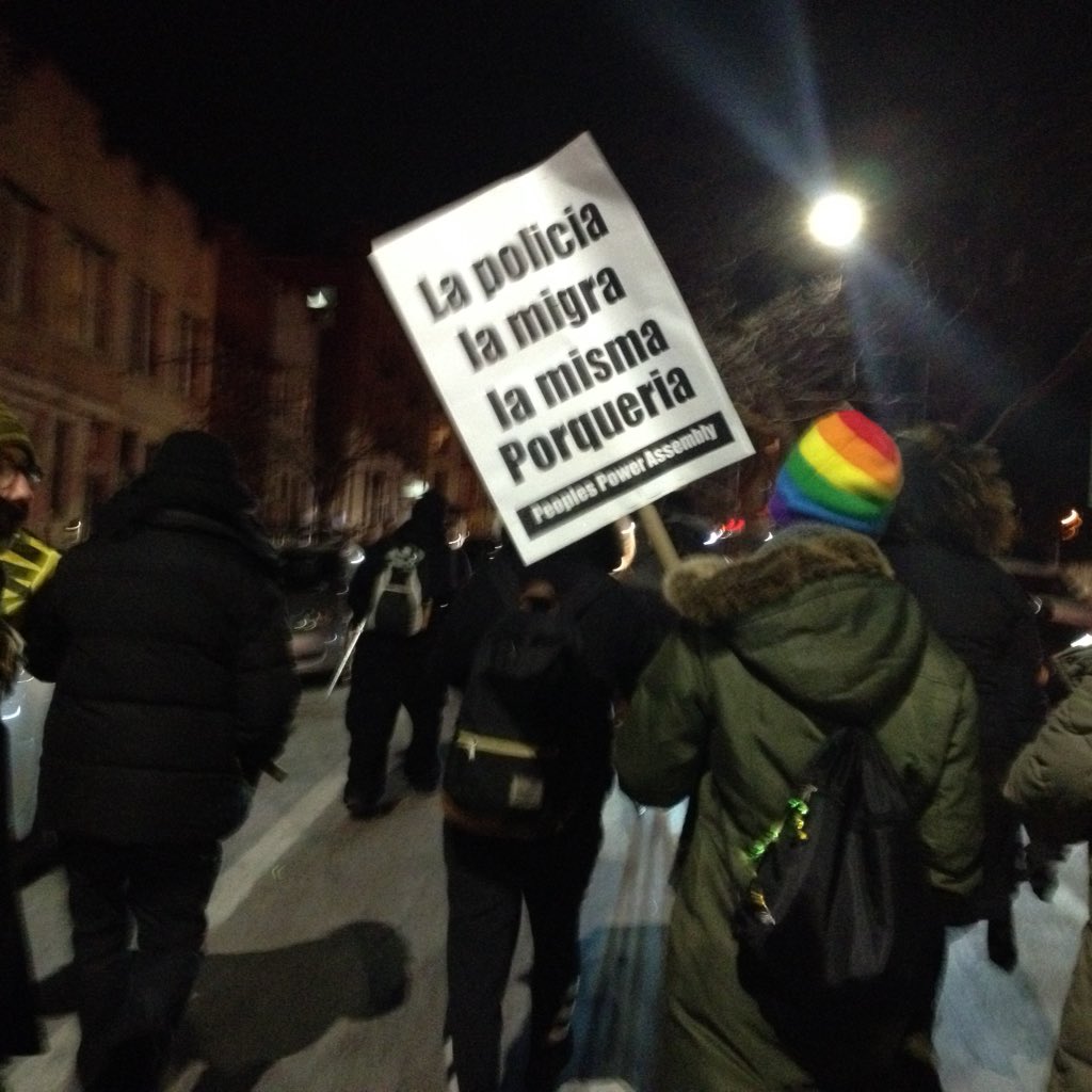 b_lts_'s tweet photo. Tonight in Bed Stuy and Crown Heights. #NYCShutItDown #IceFreeNYC #BlackLivesMatter #ReclaimMLK #MLKDay2016 https://t.co/5MFdj3t3Tt