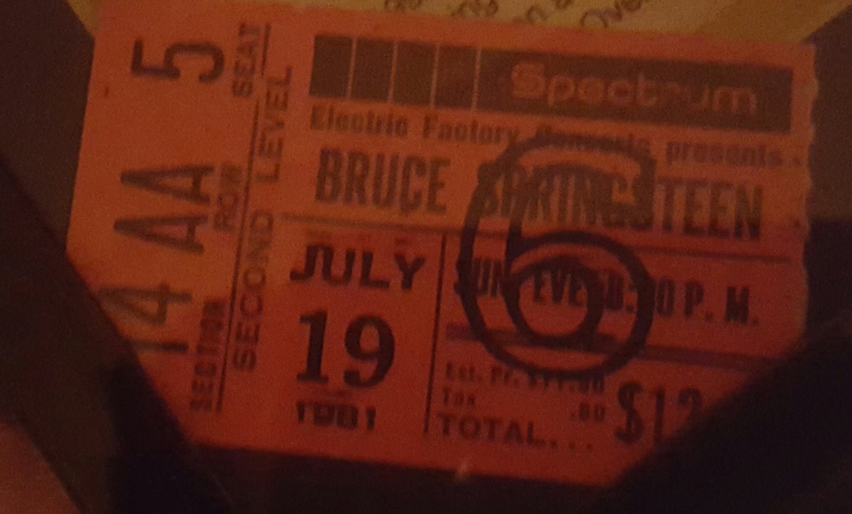 kbraif1960's tweet photo. July 19th 1981 River Tour first concert of many...Help still looking for three tickets in Philly... https://t.co/0DhvdLXLTS