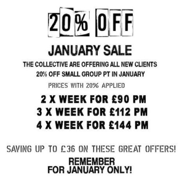 Fitcollective1's tweet photo. #bedshour still time to take advantage of our Jan offer - 20% off small group training, join the revolution! https://t.co/rWhTjH5BYk
