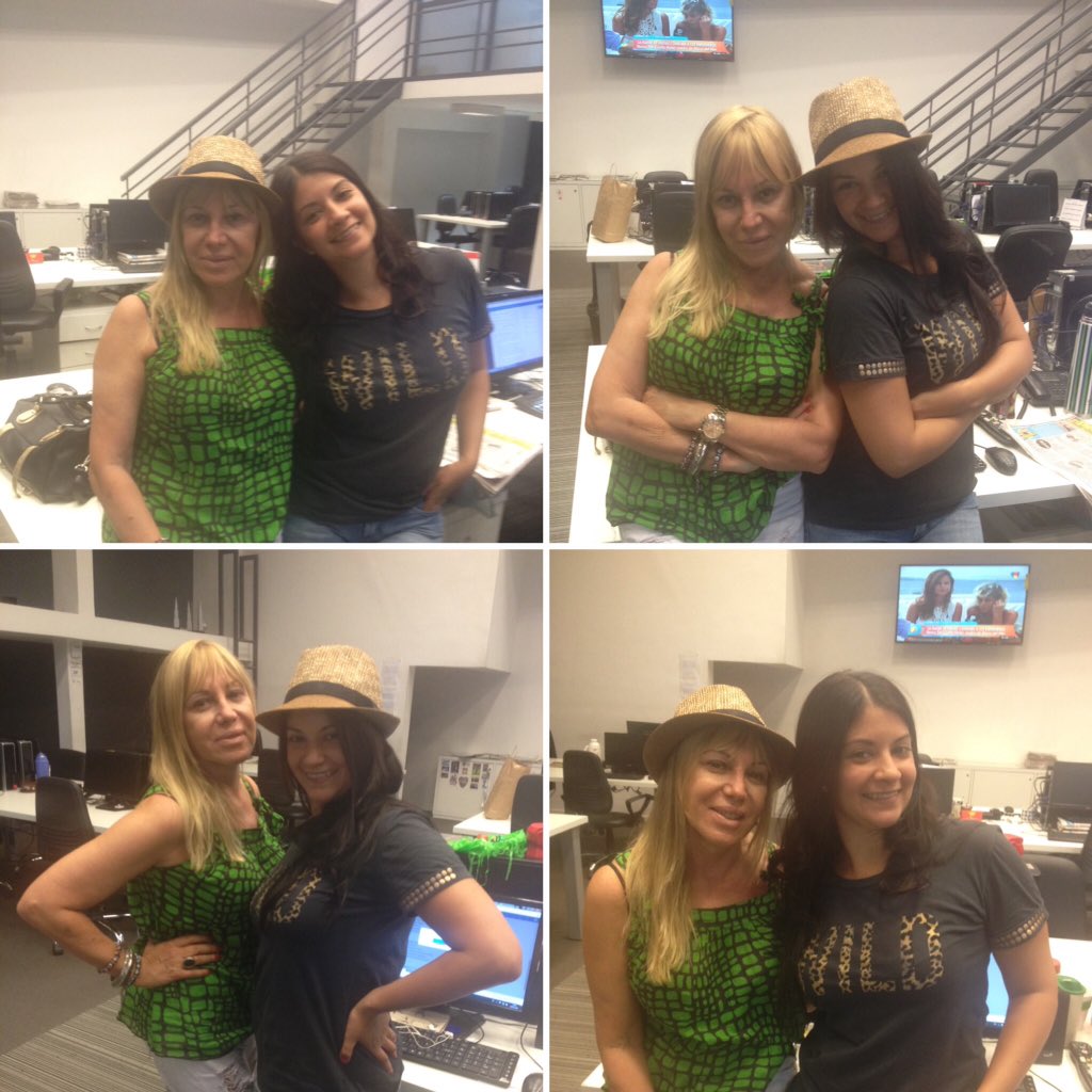 Nosotras sí le ponemos mucha onda al lunes!!! #vamos #trabajo #redacción #Cronica #DiarioShow <a href="/VivianaRomano/">Viviana Romano</a>