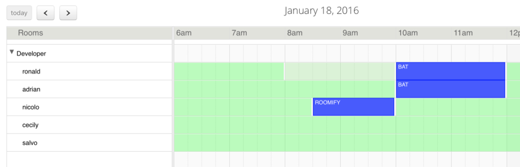 ronald_istos's tweet photo. Using our own booking tool (https://t.co/3PSqmwDQu7)  for our internal dev schedule w/JIRA API #gourmetdogfood https://t.co/f4p3sI3Xhv