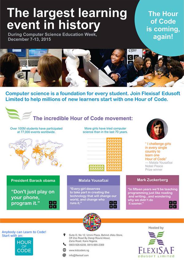 i_bashbello's tweet image. @Zahrahmusa @AishaYesufu i suggest you enroll your kids with @flexisaf  for #AnHourOfCode