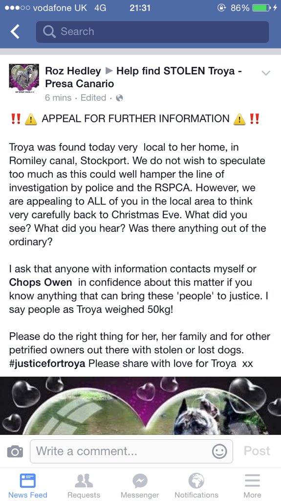 LisaLisaw1's tweet photo. Please RT APPEAL FOR FURTHER INFORMATION #JusticeForTroya #RIPTROYA https://t.co/CTSi5jgEYL