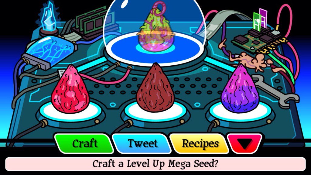 Roodeee's tweet photo. I found a recipe for Level Up Mega Seed in #PocketMortys. https://t.co/XMq6WPyRN9 https://t.co/0xj2Uu9bI2