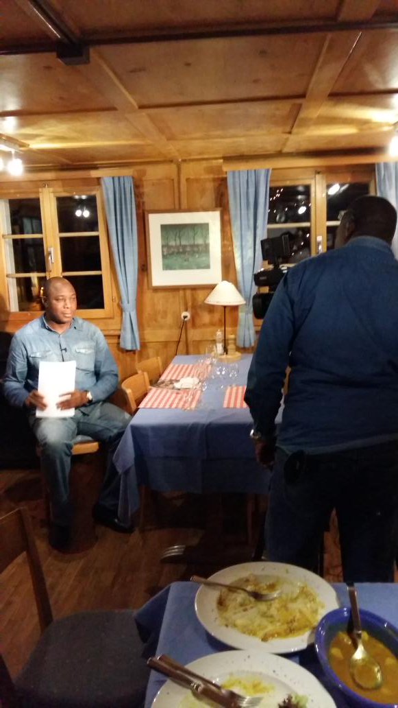 BBoason's tweet photo. From #ChannelsTeamDavos tonight from our makeshift board house studios,  previewing @wef summit https://t.co/JTvPq5ECeA