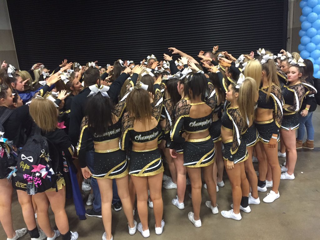 CoachSBreckley's tweet image. @ChampionCheerAS One family. #PaintFWGold @cca_blaze @ccalightning @cca_ember @furycca @CCA_HEAT CCAThunder