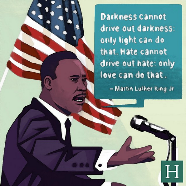 HuffPostEdu's tweet photo. In honor of MLK day, from @dennie.bright: https://t.co/6jP7IWfK2C