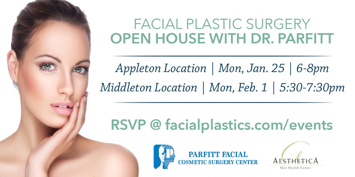 AestheticA_Skin's tweet photo. Don't miss our #PlasticSurgery Events with Facial Plastic Surgeon Dr. Parfitt! RSVP: https://t.co/jq8MWjYhJX https://t.co/R5Pon97lxf