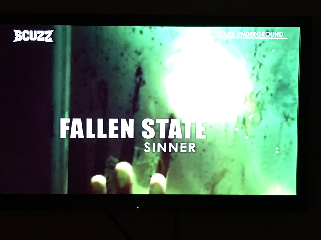 ninelivesuk's tweet photo. @thefallenstate on @ScuzzTV #scuzzunderground baby https://t.co/N23bMArU1c