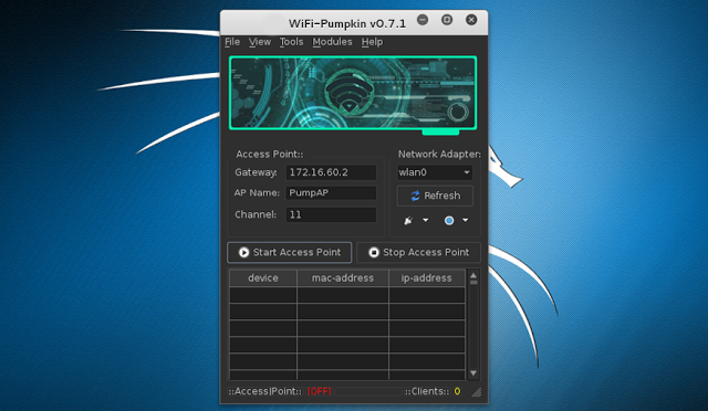 KitPloit's tweet photo. WiFi-Pumpkin - Framework For Rogue Wi-Fi Access Point… https://t.co/rIo5gZdfmh #AccessPointAttack #BeEF #Capture https://t.co/I6oTatrYf5