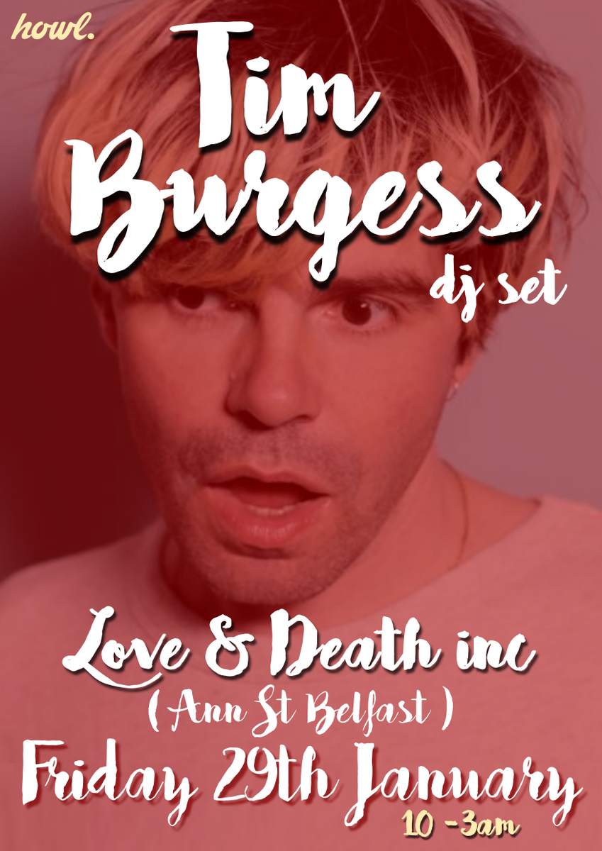 Throwing a little party Friday week with Tim Burgess at <a href="/LoveandDeathInc/">Love and Death Inc.</a> &amp; you're more than welcome to join us!