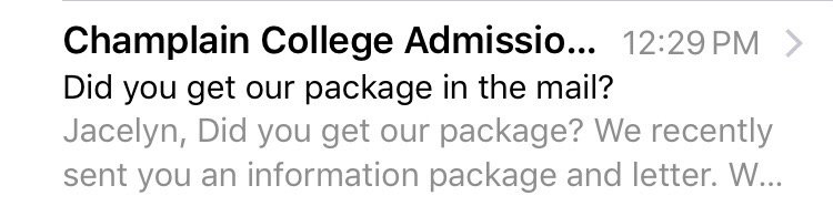 Young1Jacelyn's tweet photo. When you're getting emails from collages about your PSAT scores and they all sound a little creepy..... https://t.co/SpFdzZyGVD