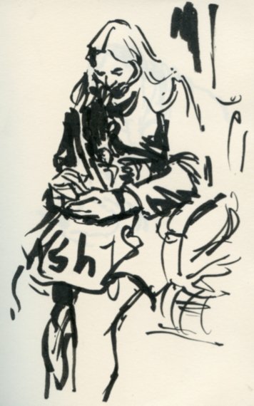 tommyplanty's tweet photo. Sketched on the tube on the way home after watching our new film The Art Bastard Show as part of a #LSFF13 event https://t.co/NbE7dQ6xBq