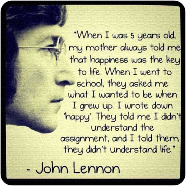 Answer Life Uniquely! #johnlennon75 #happinessproject2016