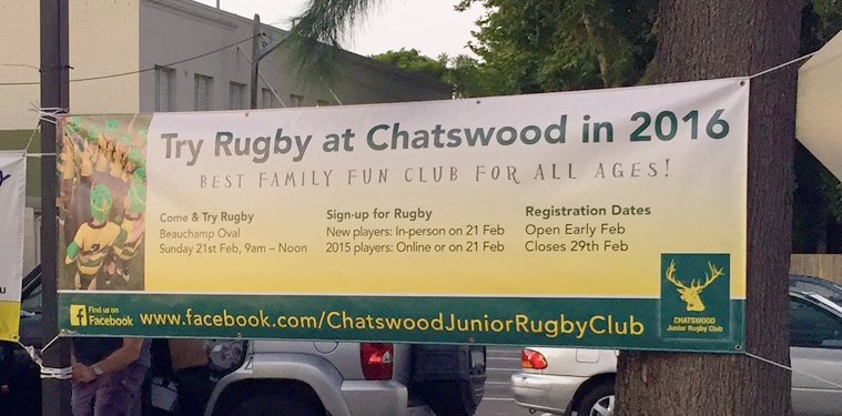 SnapAndersonSt's tweet image. Just completed eight Chatswood Junior Rugby Club banners! Aren't they terrific?