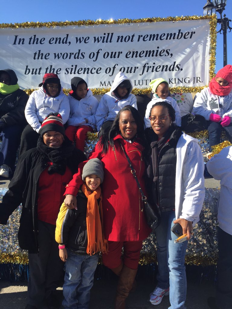 135Burroughs's tweet photo. TPS float in Dr Martin Luther King parade 2016. https://t.co/gnpjtMRkf5