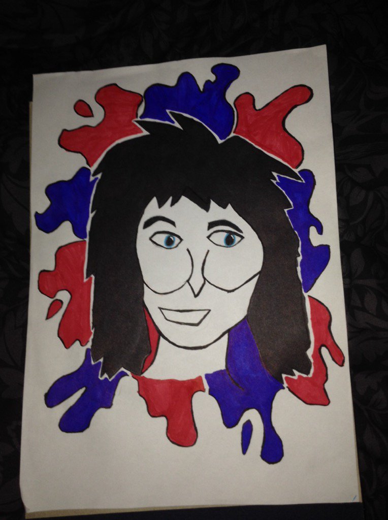 Giblindoyle's tweet photo. @noelfielding11 my scribbling of a madcap shambleton ☄ https://t.co/Ex1QvoWuyB