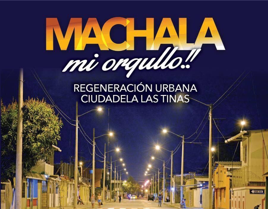 _Machala's tweet photo. #MachalaMiOrgullo #MachalaMeInspira Optimismo 
Regeneración urbana de la Ciudadela Las Tinas https://t.co/v9JXPnmn1T