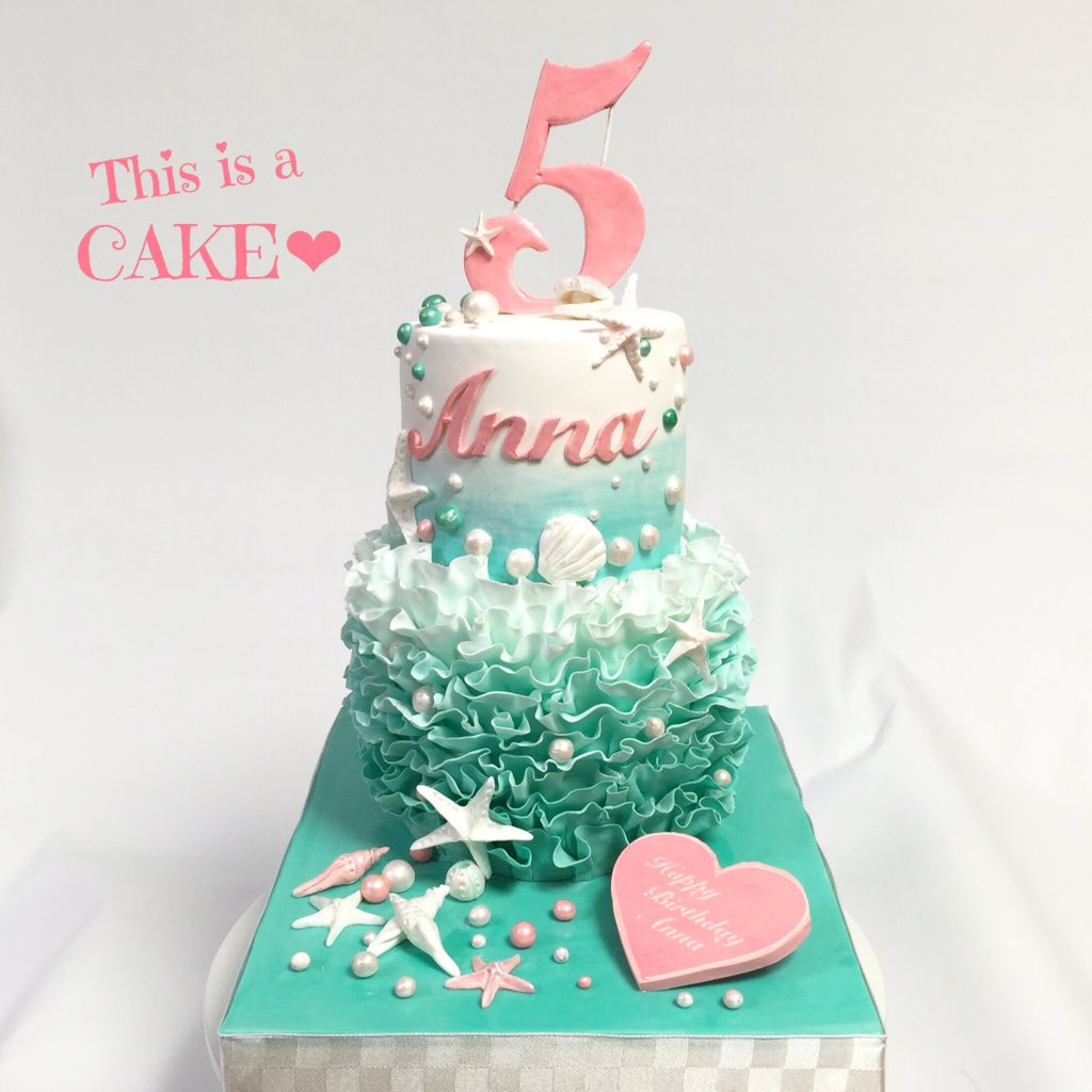 M Cakes Japan エムケーキ Sur Twitter ５歳の娘さんの誕生日パーティはリトルマーメイド 風パーティー お母さんのイメージ デザイン をケーキで製作させていただきました オーダーケーキ リトルマーメイド 5歳 誕生日ケーキ パーティーテーマ 2段ケーキ