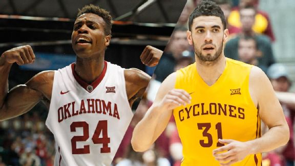 espn's tweet photo. OU is No. 1 for the 1st time in 26 yrs, but can it survive Hilton Magic? Watch on ESPN/here: https://t.co/s7bBbDbCW1 https://t.co/0HBD7PRwbI