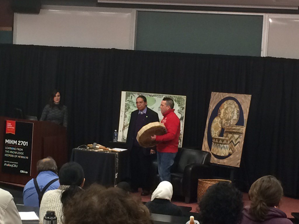 DrDavidWheeler1's tweet image. Powerful honour song concludes #taliaqCBU session 2 @cbuniversity @ChiefSAugustine.  See you next week!