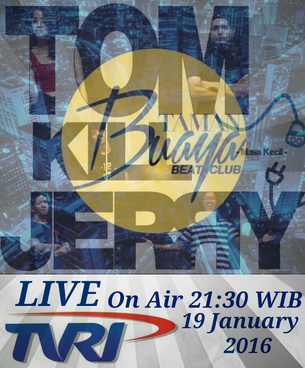 Hari ini! <a href="/tomkilljerry/">Tom Kill Jerry</a> live perform di taman buaya beat club TVRI,stand by nanti malam dichannel TVRI ya jam 21.30!