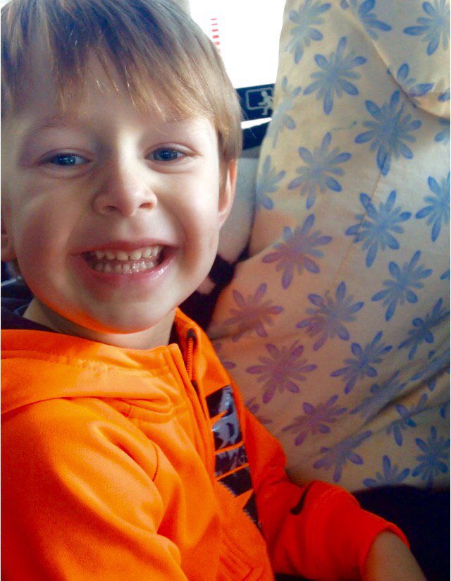 SpideLandersHKY's tweet photo. "Sully" hit the road today with @IslandersHKY for our trip to Souris. #FirstBusTrip #HappyBoy https://t.co/Fgt6hlPblG