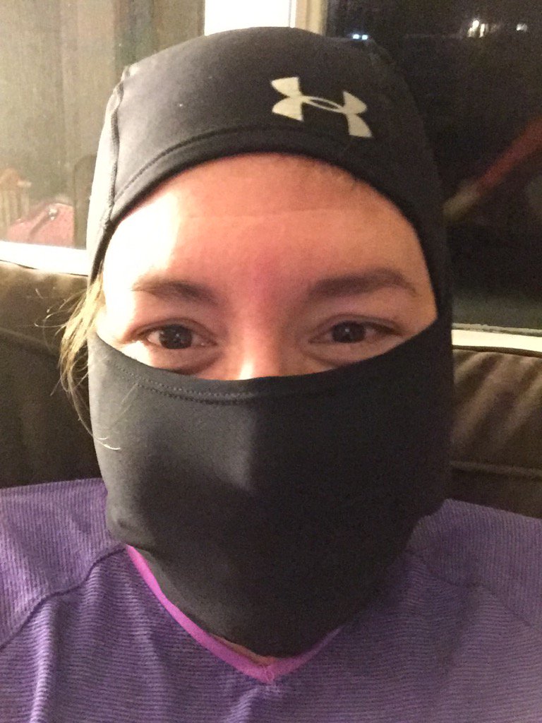 SkippersWif's tweet photo. Trying on #gear for tomorrow morning. First #run #commute at -5 degrees or assaulting the objective? #notDeltaForce https://t.co/YRfUHTK08S