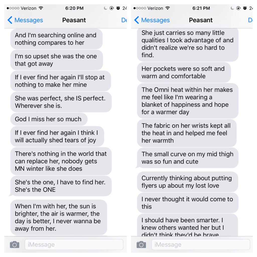 Never take anything for granted #SaveMegansParka @Megan_Pekarek