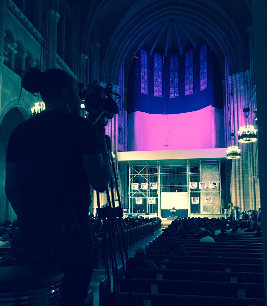 CAPTURED—Behind the camera as the world witnesses this great day. #MLKNOW
