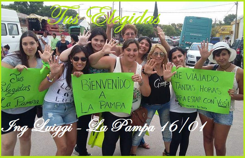 TusElegidas's tweet photo. #EquipoPresente una vez mas acompañándote @LucianoPereyra en #IngLuiggi #LaPampa @LujanProd @UMArgentina https://t.co/3Z1156Ijih