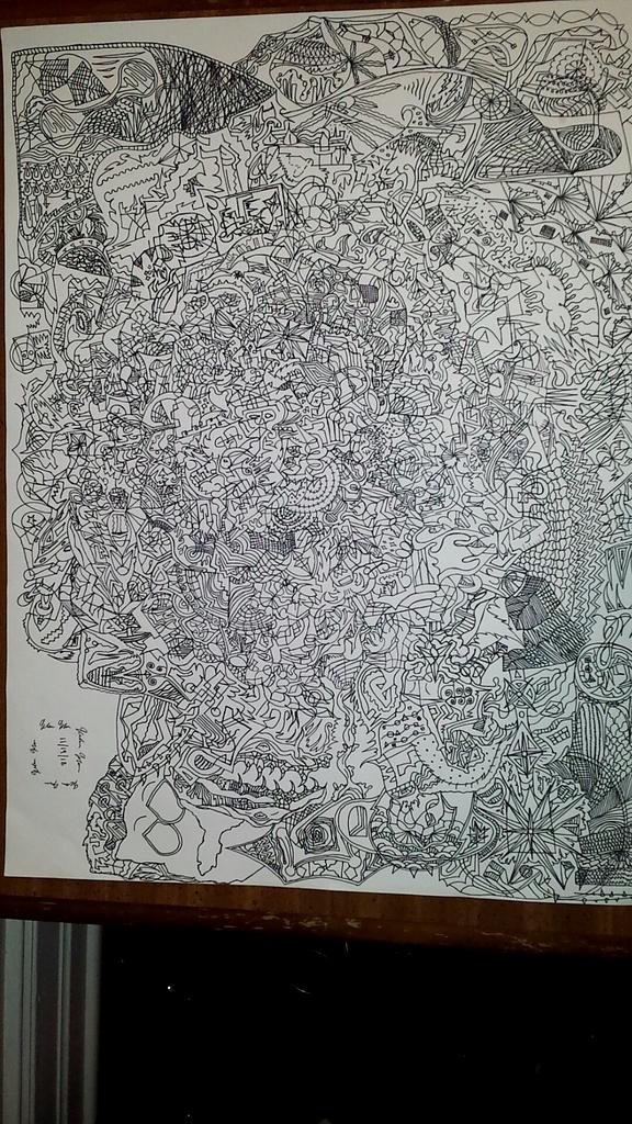 KilamKhan's tweet photo. This Thing Took 10 Hours This One Doesn't Have A Name Yet #Artist #Art #Sharpiegang #doodleday https://t.co/7gjL2ooucg