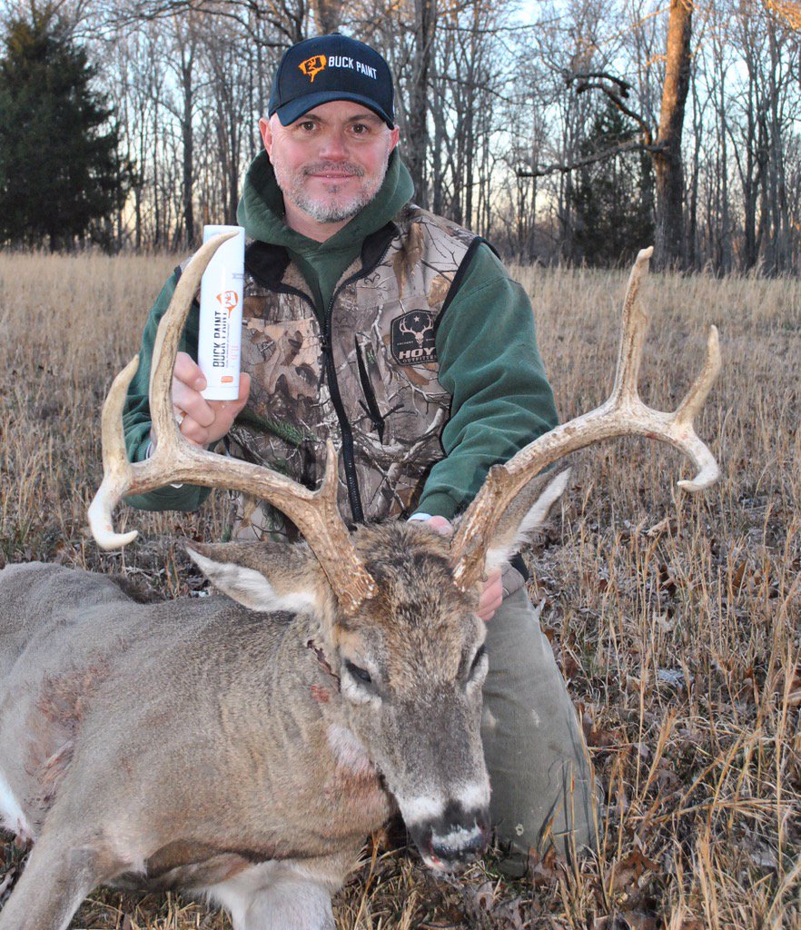 BuckPaint's tweet photo. Our very own @bobbybrookstn got it done in Kentucky! Chased this deer since September. https://t.co/rUIIxlsEKP