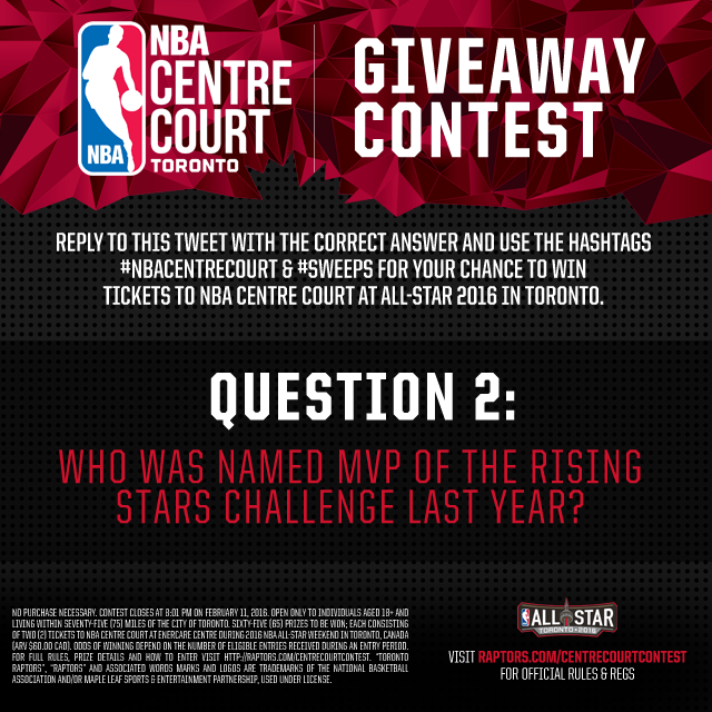 Raptors's tweet photo. Chance @ CentreCourt tix @NBAAllStar! More chances on upcoming Raps broadcasts!
CentreCourt: https://t.co/B4FWM3xHCf https://t.co/xuULIpy3mo