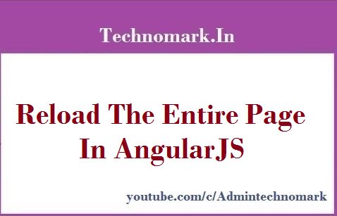 Getraju_s_nair's tweet image. Reload Or Re-Render The Entire Page Using AngularJS
Link : technomark.in/How-To-Reload-…
Video : youtu.be/VH0EgVJdv5A?li…