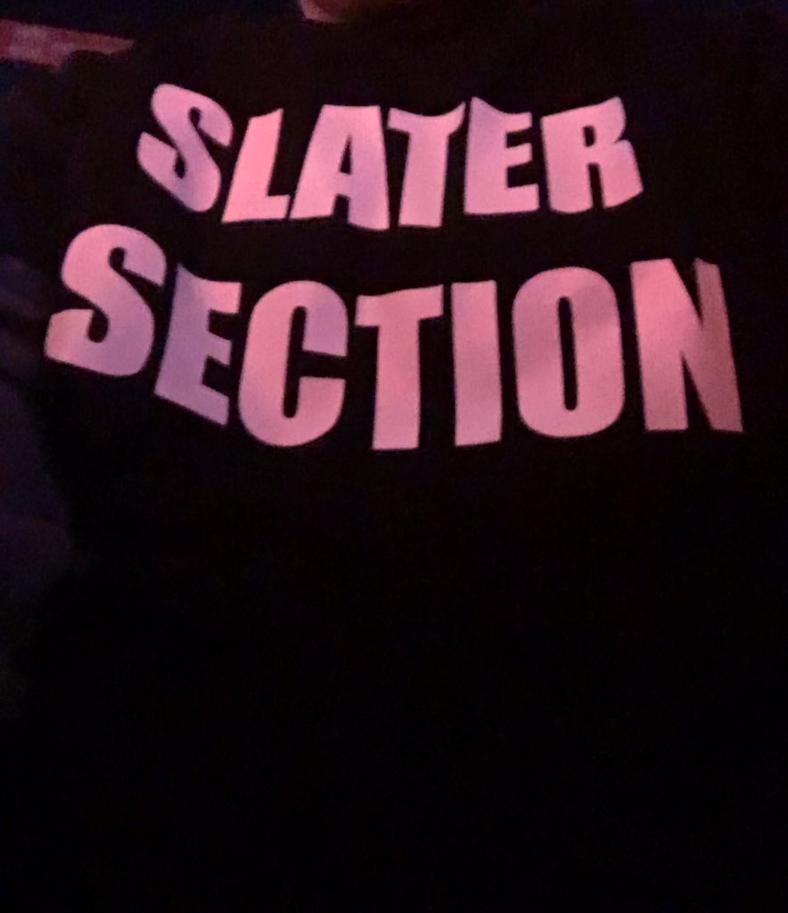 csesque's tweet photo. @HeathSlaterOMRB this section is where it's at!!! #SlaterSection #OMB #WWEColumbus @Jay_Kub_Jare_It https://t.co/9aIhnnzP4z