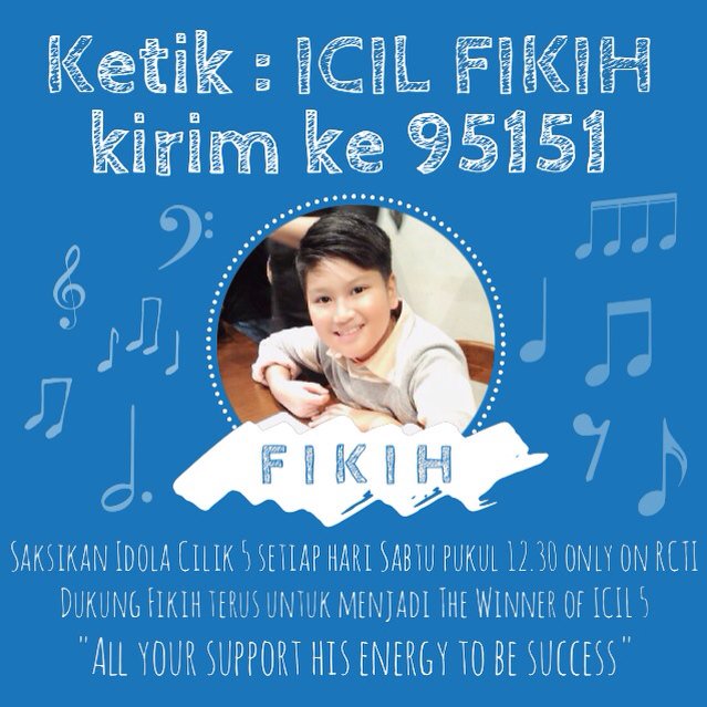 its_manda_'s tweet photo. Dukung @Fikih_ICIL5 di @IdolaCilik5_ semoga bisa memberikan yang terbaik dan jadi juara ICIL 5, amin!!!! https://t.co/f3A0LY3NUM