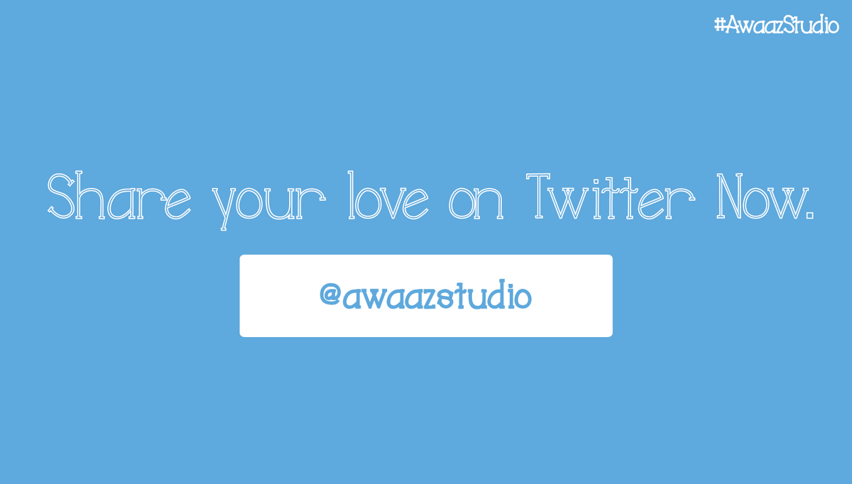 Share your love at <a href="/AwaazStudio/">Awaaz Studio</a> 
6 hours to go live :)
#OpenMicNight
#PioneerShow
#AwaazStudio