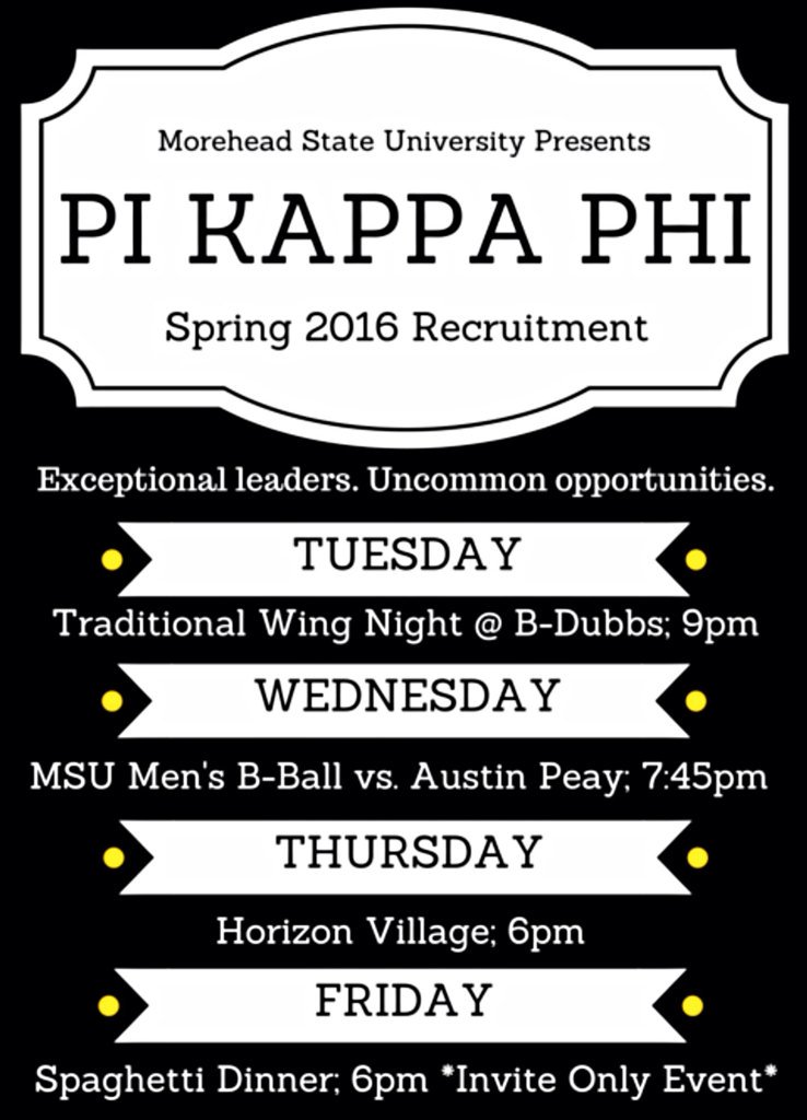 PiKapp_DeltaEta's tweet photo. Calling all Leaders of Men! Are you ready for an Uncommon Opportunity? #RUSH16 #PiKappPhi https://t.co/3JyC1W6IXU