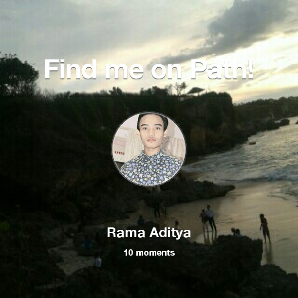 Find me on #Path now! Go to: path.com! #thepersonalnetwork