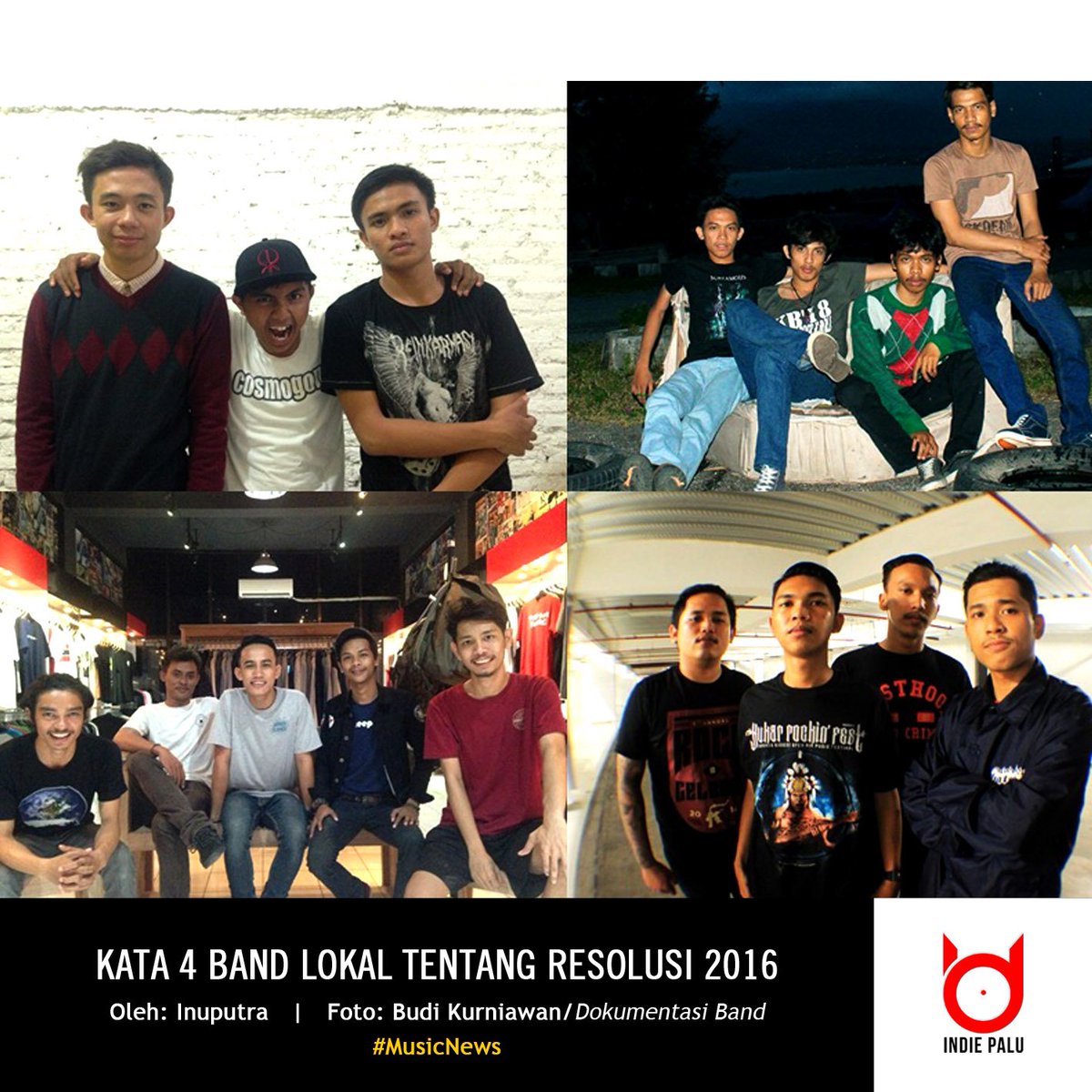[Music News] Kata 4 Band Lokal Tentang Resolusi 2016; indiepalu.co/2016/01/19/kat…