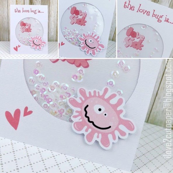 LDTweety's tweet image. repost from @ilove2cutpaper CUTE SHAKER card! See how: ow.ly/XfJQY  #svg #cardmaking #pazzles #shaker