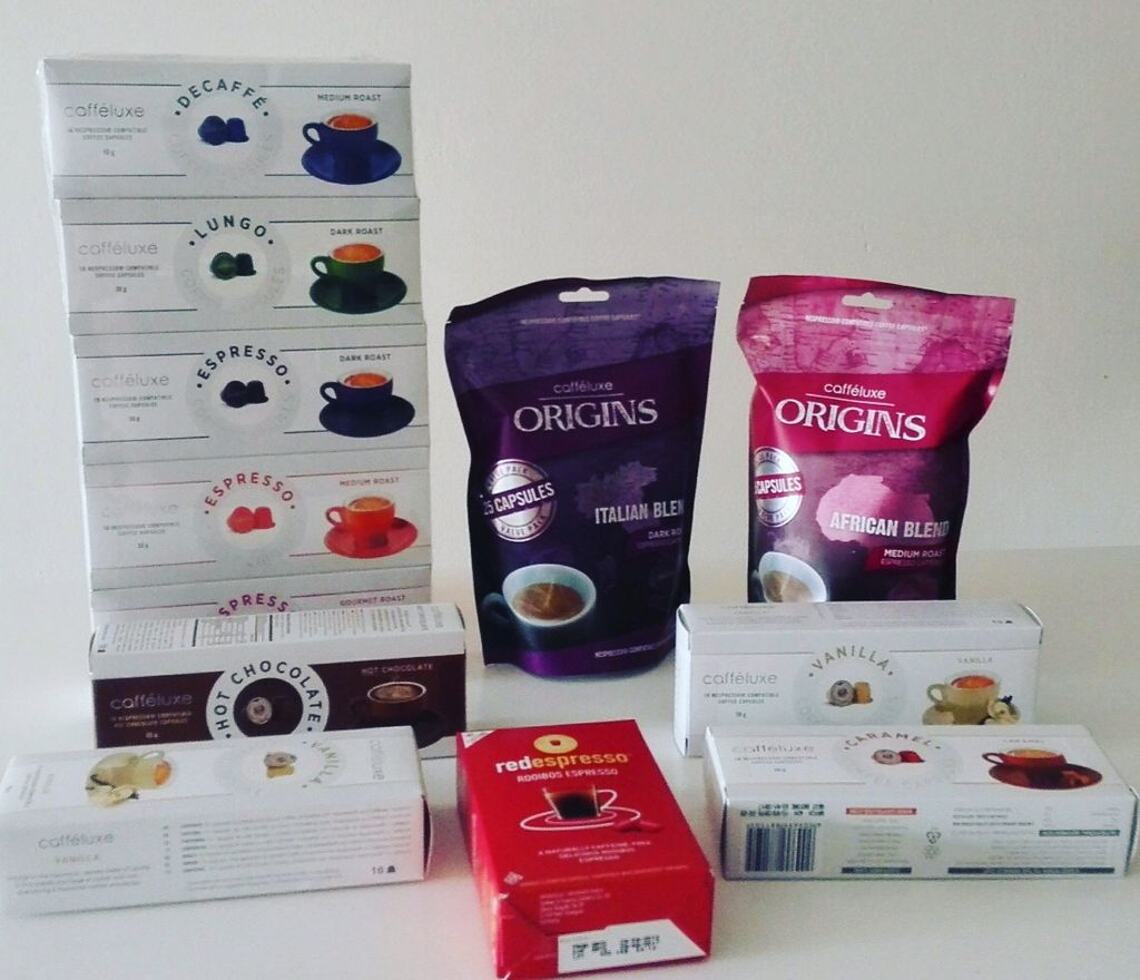 3Ackerman3's tweet photo. So who's coming over for coffee? Thanks to @caffeluxecoffee for all these amazing coffee capsules! :-)  #caffeluxe https://t.co/mZzb8Tr7S0