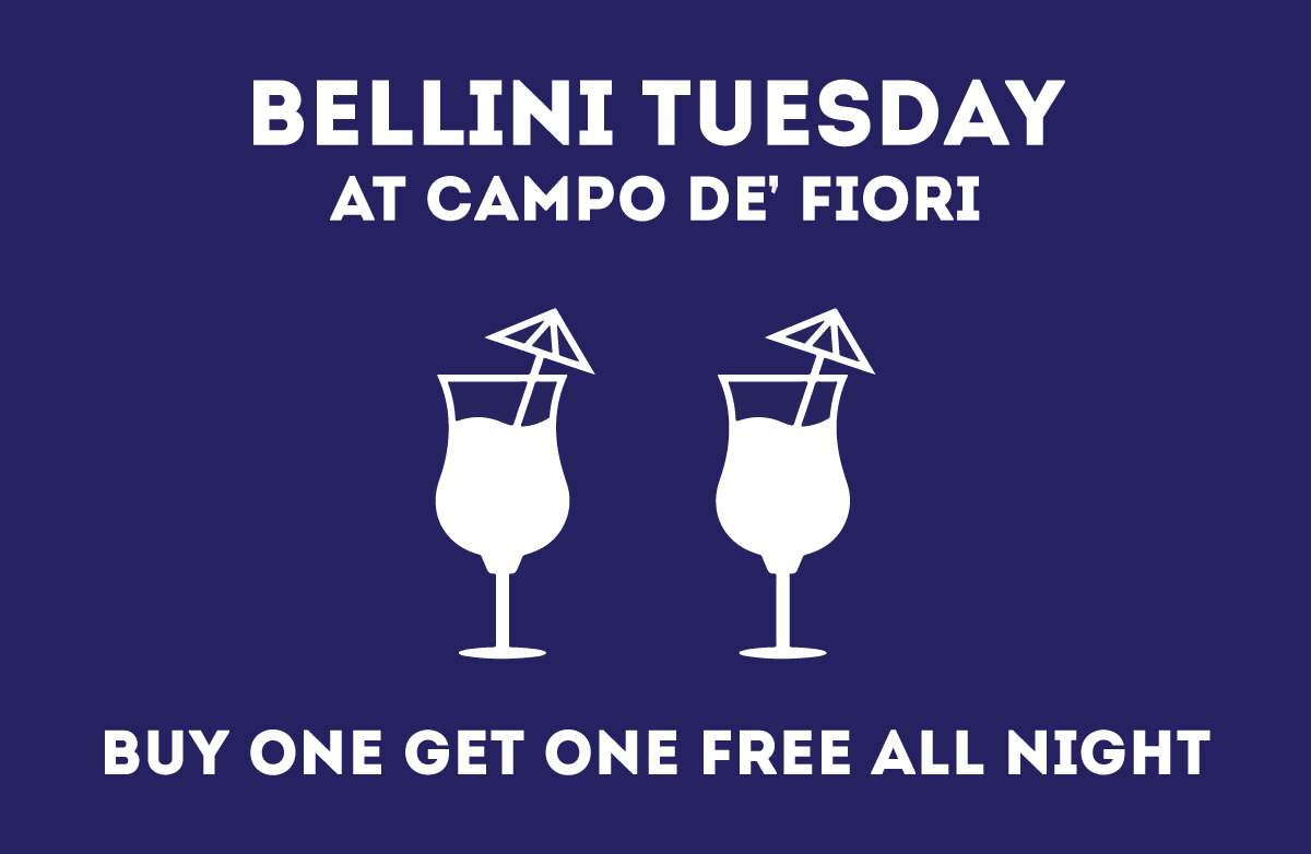 campodefioriirl's tweet photo. Yesterday was supposed to be the worst day of the year... so let's make today the best! :D #BelliniTuesday https://t.co/rReDUv0UXa