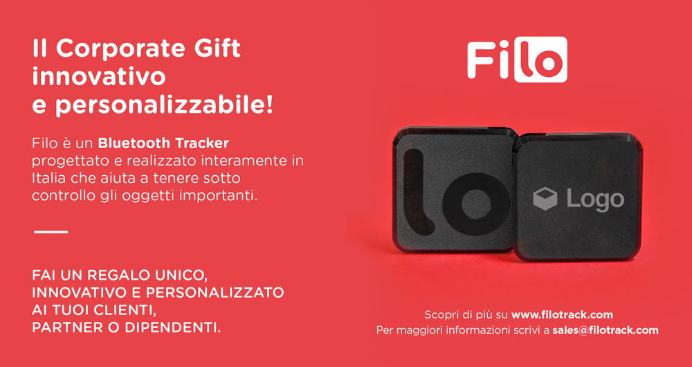 PromotionExpo's tweet photo. FILO, il Bluetooth tracker come corporate gift innovativo, personalizzabile sarà presente a #PTE16! https://t.co/1TN0iS0LOY