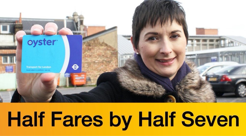 CarolinePidgeon's tweet photo. Morning early risers! Let's halve fares if you touch in with your contactless card by 07:30 https://t.co/FMKmWECTka https://t.co/BHTvBx0iAN