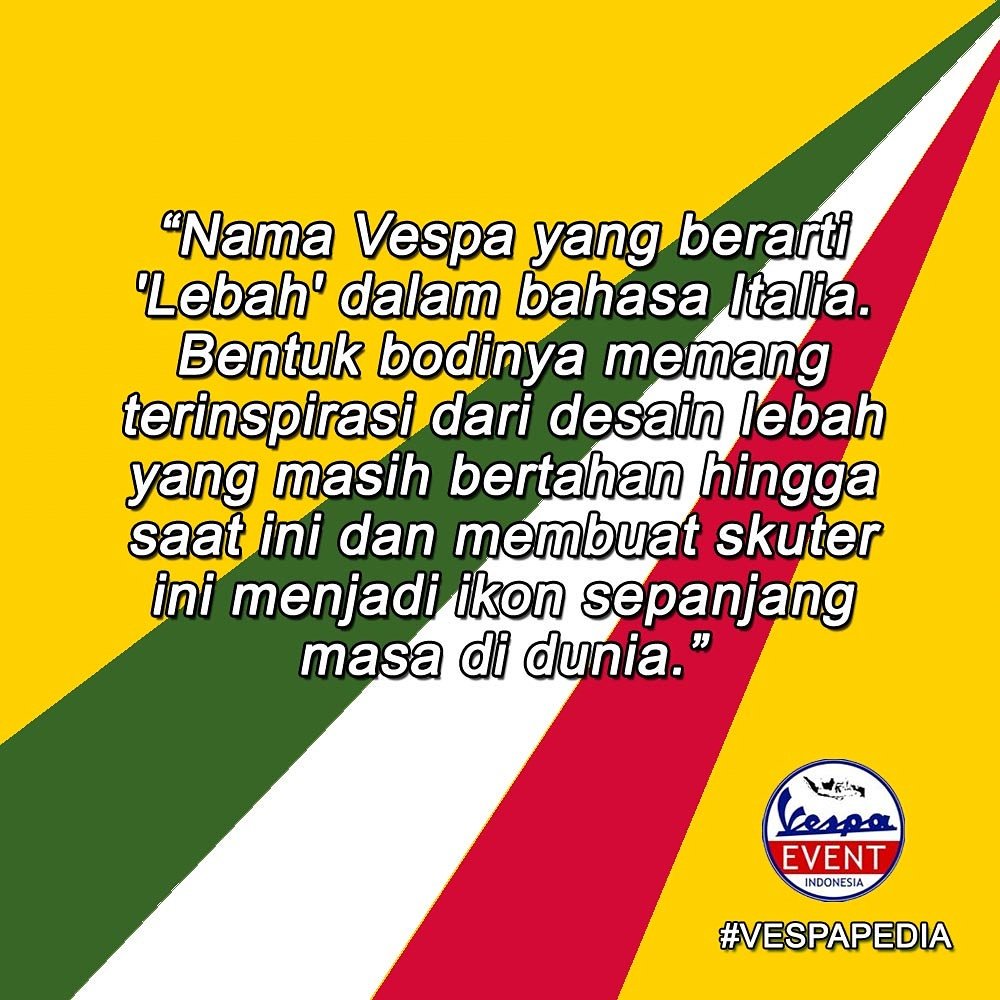 EventVespa's tweet photo. Sudah pada tahu kan !? https://t.co/R2bGlait8Z