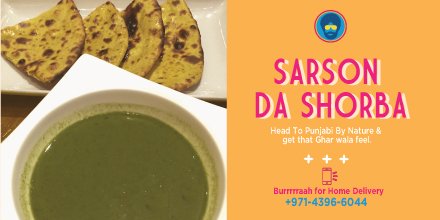 pbndxb's tweet photo. Our Garma Garam Sarson Da Shorba! Come to #PunjabiByNature and enjoy the winter #PunjabiStyle https://t.co/HZ1ViOfHr7