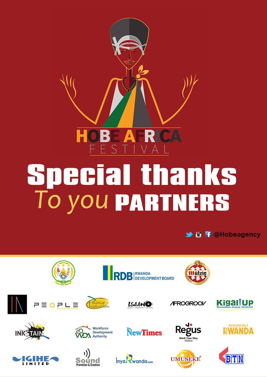 hobeagency's tweet photo. The special thanks for the continued partnership @MutzigRwanda during #HobeAfricaFestival #RemarkableRwanda #RwoT https://t.co/zP0R8mp4MI