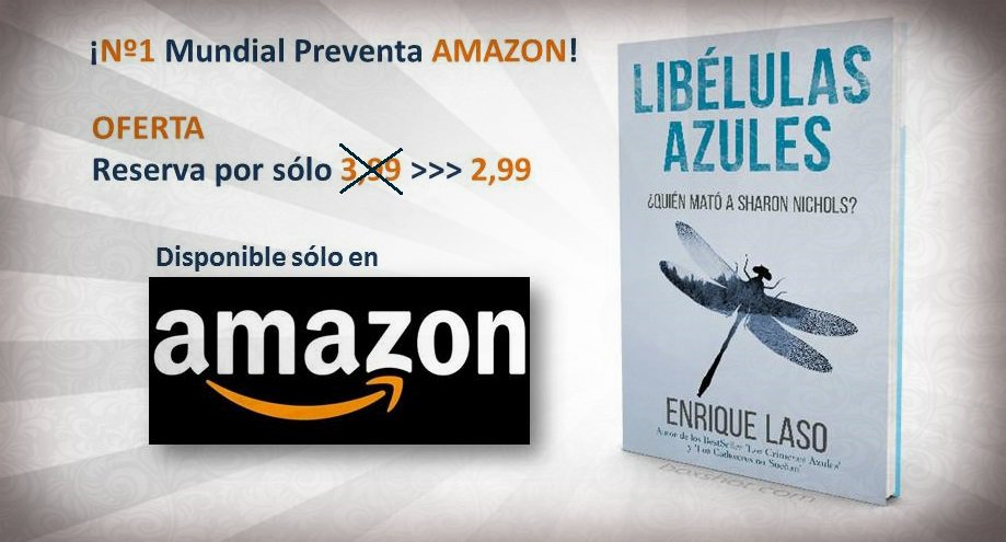 enriquelaso's tweet photo. LIBÉLULAS AZULES
¡85 días Nº1 Mundial Preventa!
#Amazon #Kindle #BestSeller 
RESERVA AQUÍ⏩https://t.co/0NxAxHUTBm https://t.co/xkPHM2ujbh